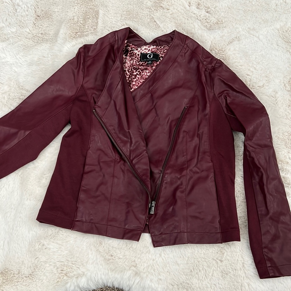 Faux leather jacket